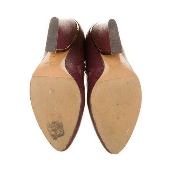 Chloé Leather Heeled Boots - 40 - Picture 5 of 5